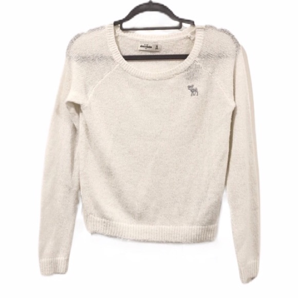 Abercrombie Kids Cream Wool Sweater Girls Size XL Brand New With Tags BNWT - Picture 2 of 6